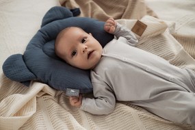 Mušelínový fixačný vankúš MODRÝ pre bábätko