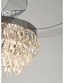 FANAWAY 212923 - LED Stropný ventilátor VEIL 6xE14/4,5W/230V chróm + DO