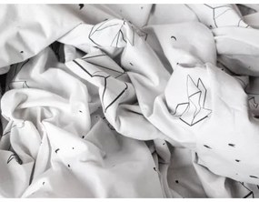 MKLozkoviny.sk Bavlnené obliečky Renforcé – Birds origami 140×200/70×90 cm