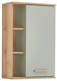 Zelená závesná kúpeľňová skrinka v dekore duba 51x75 cm Set 963 - Pelipal