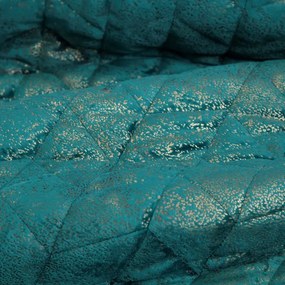 Dekorstudio Luxusný zamatový prehoz AGATA v tyrkysovej farbe Rozmer prehozu (šírka x dĺžka): 170x210cm