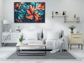 Gario Maľovanie podľa čísel Abstraktné listy Rozmery: 60 x 80 cm, Rámovanie: S vnútorným rámom