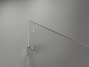 Mexen Lunar sprchová stena ľavá 100 x 200 cm, 8mm číre sklo, brúsená oceľ, 830-100-000-97-00-L