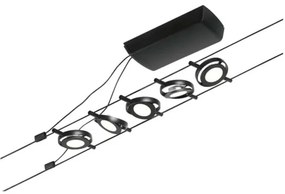 Paulmann 94418 - SADA 5xLED/4,5W Bodové svietidlo ROUNDMAC 230V čierna