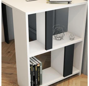 PC stolík Limba (biela + antracit). Vlastná spoľahlivá doprava až k Vám domov. 1088793