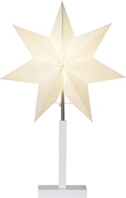 Star trading Stolná lampa hviezda KARO V.55 cm biela