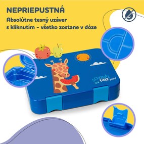 Klarstein Schmatzfatz junior desiatový box, 6 priehradiek, 21,3 x 15 x 4,5 cm, bez BPA