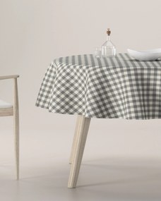 Obrus okrúhly farba produktu sivá látka vzorované