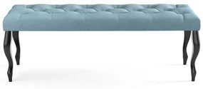 Lavica CHESTERFIELD 100x40 cm Modrá
