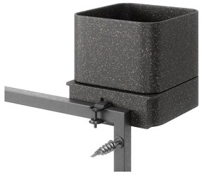 Závesné plastové kvetináče na bylinky v súprave 4 ks Cubiko – Umbra