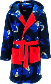 Chlapčenský župan s kapucňou Ježko Sonic, EU 104 Čierna