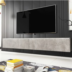 TV skrinka LED betón Lowboard D180