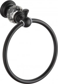Mexen Estela, držiak na uteráky Ring, čierna, 7011532-70
