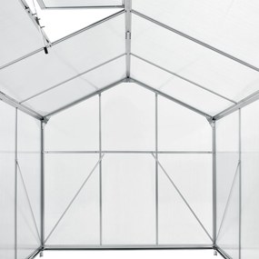 InternetovaZahrada Záhradný skleník 190 × 253 cm + základňa