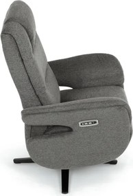 Polohovacie kreslo sivé, elektrické TV-C5590 GREY2