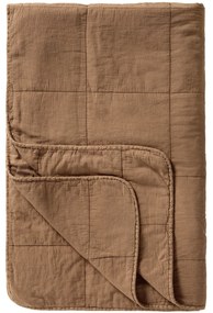 Ib Laursen Prešívaný prehoz Vintage Camel 130 × 180 cm