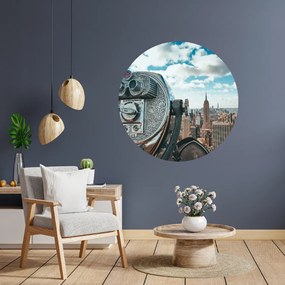 PIPPER. Textilná kruhová nálepka na stenu "New York 2" Veľkosť: 100 cm
