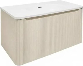 Kúpeľňová skrinka s umývadlom Naturel Austen 79x47,5x45 cm clear brown mat AUSTEN80CB