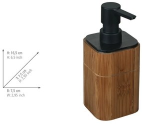 Hnedý bambusový dávkovač mydla 200 ml Serro – Wenko