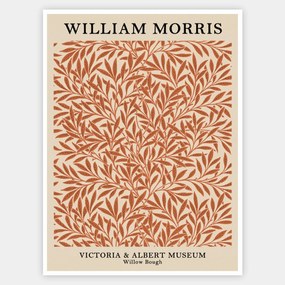 Plagát Willow Bough in Red | William Morris