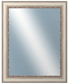 DANTIK - Zrkadlo v rámu, rozmer s rámom 40x50 cm z lišty PROVENCE biela (2652)