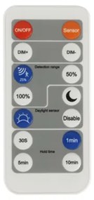 Brilagi-LED stmievateľné svietidlo so senzorom ULTRA SLIM LED/18W/230V 30x30 cm+