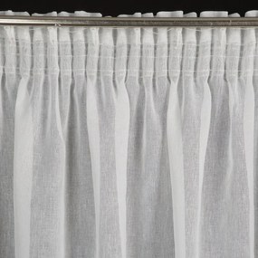 Dekorstudio EUROFIRANY Hotová záclona so striebornou potlačou LINZI