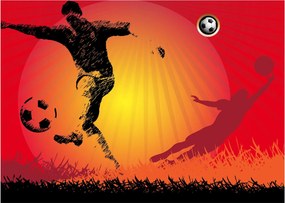 Sklenený obraz - Futbal (70x50 cm)