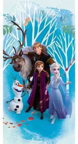 Modrá bavlnená detská osuška 70x140 cm Frozen "Blue" – Jerry Fabrics
