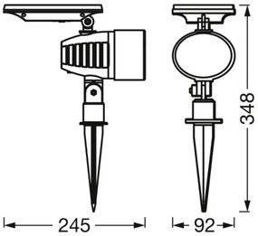 Osram - LED RGBW stmievateľná solárna lampa SMART+ SOLAR LED/0,6W/3,7V IP44