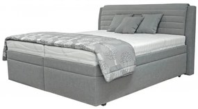 Sconto Posteľ s polohovacím roštom YORK sivá, 180x200 cm