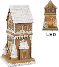 Svietiaca perníková chalúpka Gingerbread House - 8*8*15 cm
