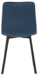 Autronic BONTEC Jedálenská stolička, modrá, zamatová látka, DCL-973 BLUE4 Farba: Zelená