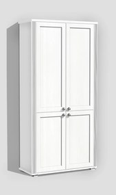 Nabytekmorava Predsieňová skriňa retro PRE 23 vysoká farba lamina: biela 113