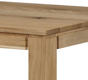 Jedálenský stôl z masívneho dreva 140 x 80 cm, dub