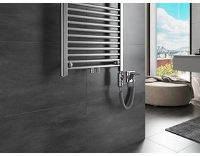 Mexen Mars, elektrické vykurovacie teleso 1800x500 mm + vykurovacia tyč 600 W, chrómová, W110-1800-500-2600-01