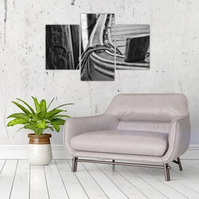 Obraz - Priviazaná loď (90x60 cm)