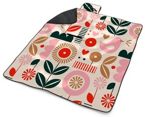 Sablio Plážová deka Retro folklór: 200x140 cm