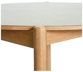 Okrúhly jedálenský stôl z dubového dreva ø 115 cm Oblique – Hübsch