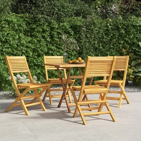 Skladacie záhradné stoličky 4 ks 47x62x90 tíkový masív 3155064