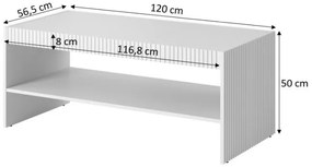 Konferenční stolek Pafos 120 cm černý
