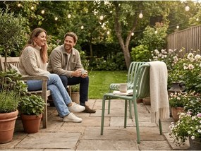 Plastová stolička TREGO, zelená