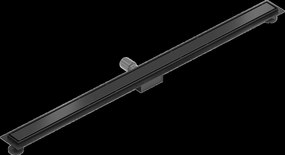 Mexen Flat nerezový sprchový žľab 110 cm vzor M13, 2v1, čierna, 1710110