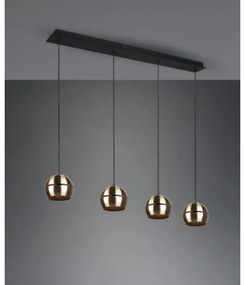 Trio - Luster na lanku FLETCHER 4xE14/40W/230V mosadz