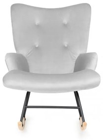 Hojdacie kreslo MOSS sivé 856711