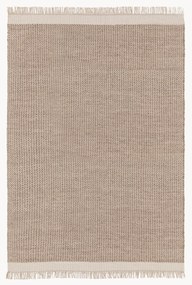 Ručne tkaný vlnený koberec so strapcami Kim