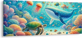 Obraz - Svet pod hladinou (120x50 cm)