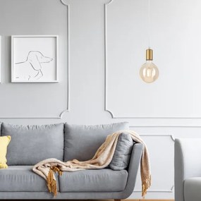 Luster na lanku ASTRID 1xE27/60W/230V zlatá