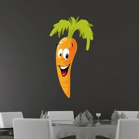 Sablio Samolepka na stenu: Mrkev - 32x60 cm