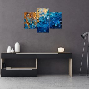 Obraz - Modrozlatá maľba (90x60 cm)